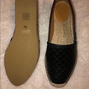 New Black Gucci Loafers Size 8